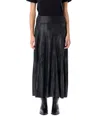 Isabel Marant High-waisted Genevi Skirt With Flowing Silhouette In Black