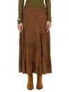 Isabel Marant "genevi" Skirt In Brown