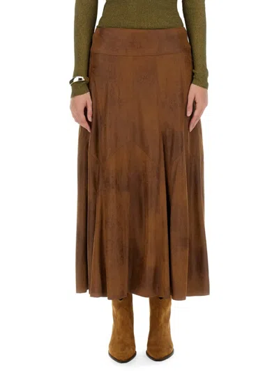 Isabel Marant Brown Genevi Skirt