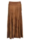 Isabel Marant 'genevi' Skirt In Brown