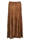 Isabel Marant "genevi" Skirt In Brown