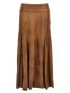 Isabel Marant "genevi" Skirt In Brown