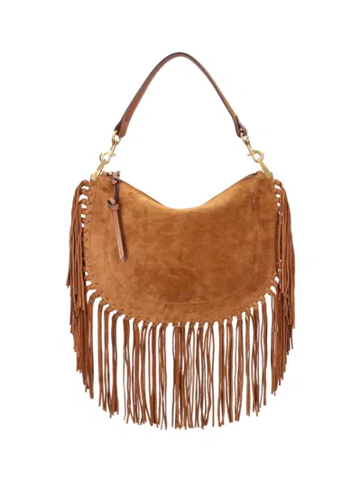 Isabel Marant Genuine Leather Crossbody Bag In Brown