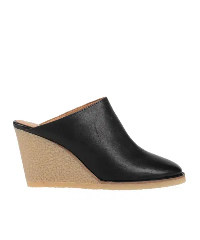 Isabel Marant Genuine Leather Round-toe Mules In Multi