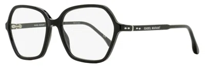 Isabel Marant Geometric Blue Block Eyeglasses In Black
