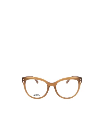 Isabel Marant Geometric Flat Mirror In Brown