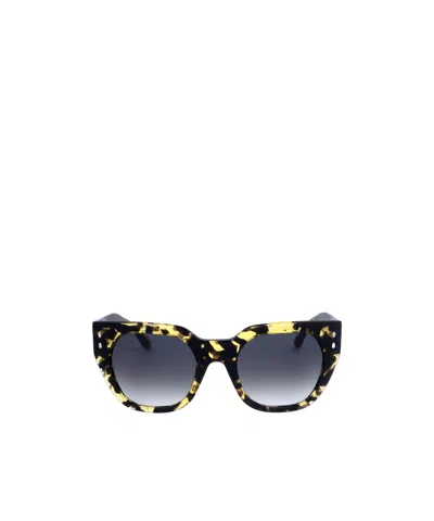 Isabel Marant Geometric Frame Sunglasses In Multi