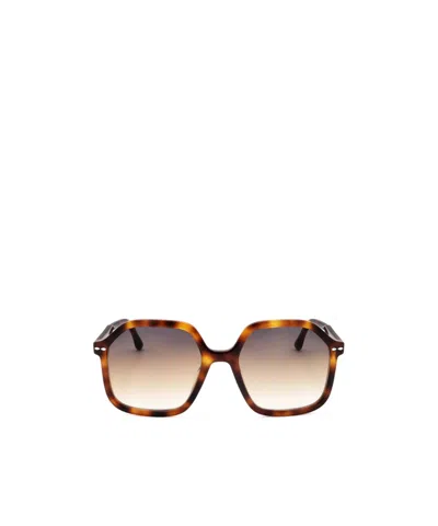Isabel Marant Geometric Frame Sunglasses In Brown