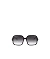 Isabel Marant Geometric Frame Sunglasses In Black