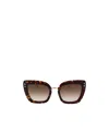 Isabel Marant Geometric Frame Sunglasses In Brown