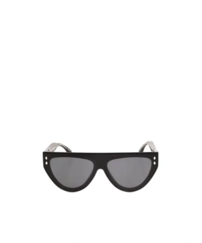 Isabel Marant Geometric-frame Sunglasses In Black