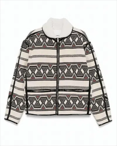 Isabel Marant Geometric Pattern Zip-up Jacket In Multi