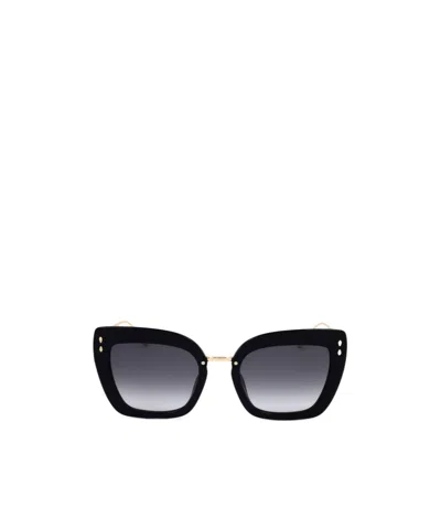 Isabel Marant Geometric Sunglasses In Black