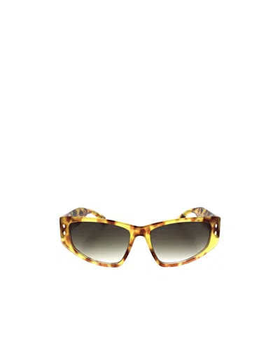 Isabel Marant Geometric Sunglasses In Black