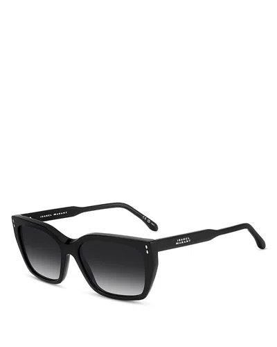 Isabel Marant Geometric Sunglasses, 58mm In Black/gray