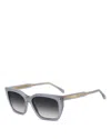 Isabel Marant Geometric Sunglasses, 58mm In Lilac/gray