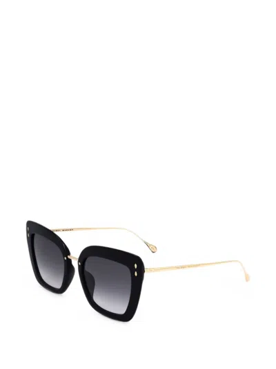 Isabel Marant Geometric-frame Sunglasses In Black