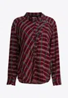 Isabel Marant Gerla Long-sleeved Blouse In Burgundy