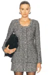 Isabel Marant Germina Jacket In Black & Ecru