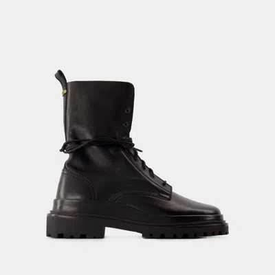 Isabel Marant Bottes Ghiso -  - Cuir - Noir In Black