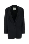 Isabel Marant Black Stretch Polyester Blend Oceany Blazer In Black