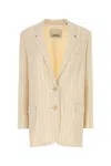 Isabel Marant Oceany Jacket In Ecruburgundy
