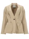 Isabel Marant Soraya Linen-silk Blazer In Nude