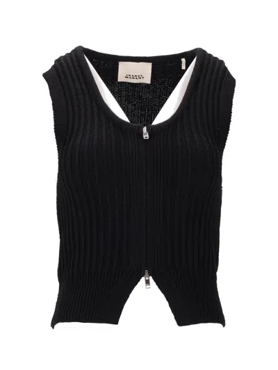 Isabel Marant Gilet Devima In Black