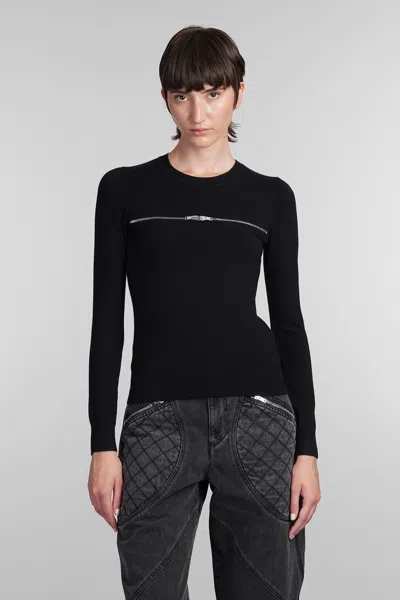 ISABEL MARANT GIO KNITWEAR IN BLACK VISCOSE