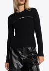 Isabel Marant Gio Viscose Blend Cutout Top In Black