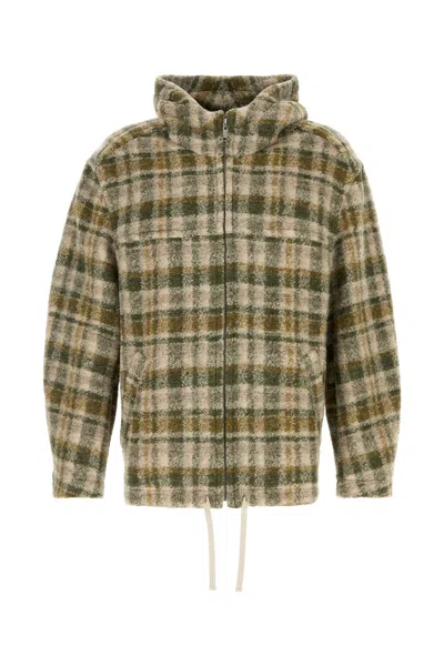 ISABEL MARANT ISABEL MARANT EMBROIDERED WOOL BLEND OVERSIZE KURT JACKET