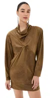 Isabel Marant Giulia Dress Bronze In Bronze