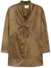 Isabel Marant Giulia Dress Bronze In Green