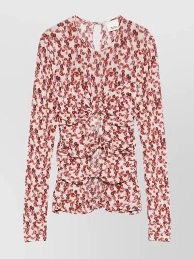 ISABEL MARANT GLADICE TOP FEATURING BOW DETAILING