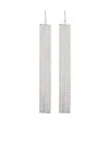 Isabel Marant Tassel Chain Crystal Embellished Earrings In Silver