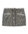 Isabel Marant Gleny Tweed Mini Skirt In Gray