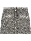 Isabel Marant Gleny Tweed Mini Skirt In Black