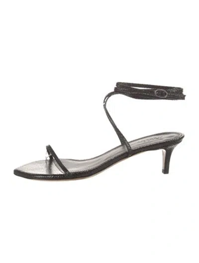 Pre-owned Isabel Marant Goat Leather Sandals In Black