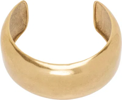 Isabel Marant Gold Brass Arm Cuff In Light Brass