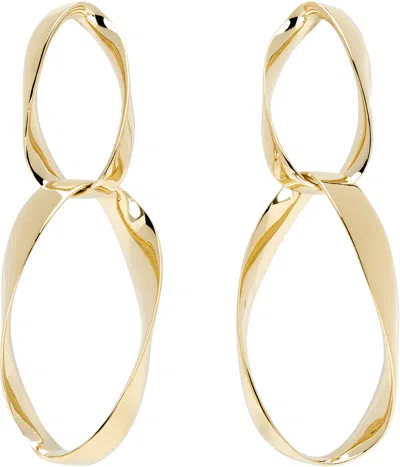 Isabel Marant Long Hoop Earrings In Gold