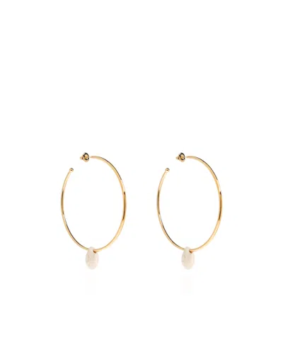 Isabel Marant Pendant Hoop Earrings In Gold