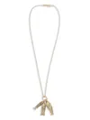 Isabel Marant Fish Motif Pendant Necklace In Golden