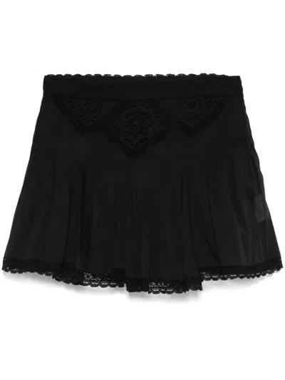 Isabel Marant Goldie Short Skirt In Black