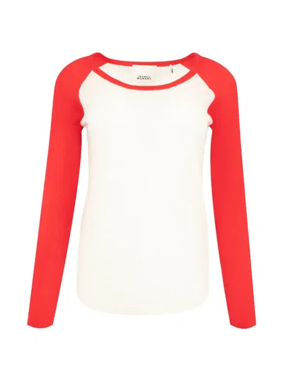 Isabel Marant Grace-gd Raglan-sleeve T-shirt In Red