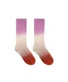 Isabel Marant Gradient Ribbed-knit Socks In Nude