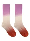Isabel Marant Gradient Ribbed-knit Socks In Pink