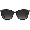 Isabel Marant Gradient Round Sunglasses In Black/grey Shaded