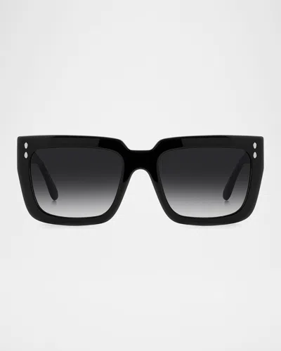 ISABEL MARANT GRADIENT SQUARE ACETATE SUNGLASSES