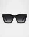 Isabel Marant Gradient Square Acetate Sunglasses In Black