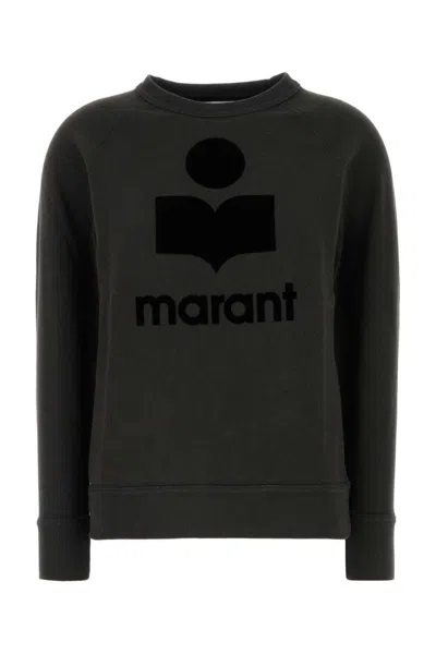 Isabel Marant Graphic Logo Long-sleeve Sweatshirt With Relaxed Fit In Multi